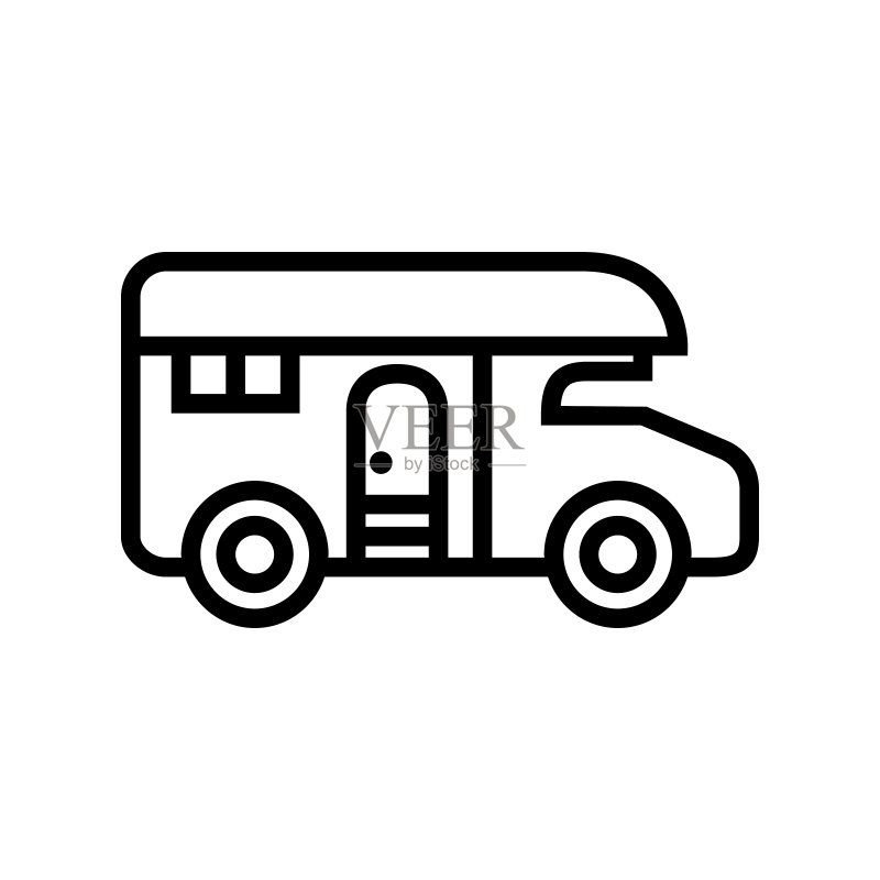 房车图标图标素材