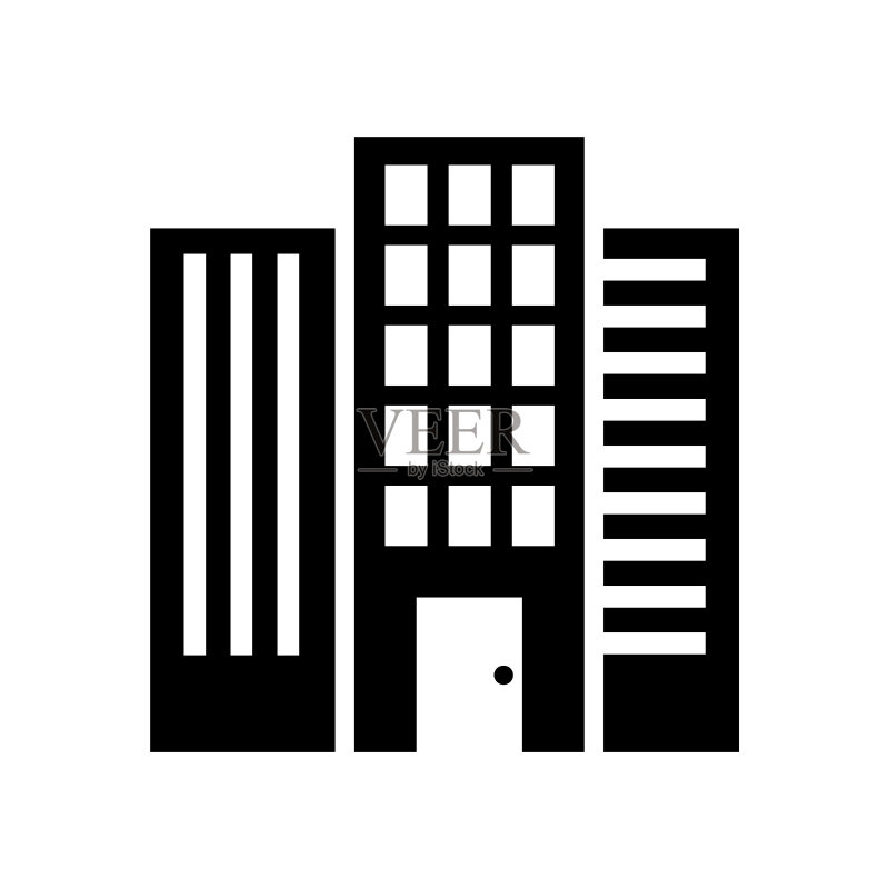 万神殿矢量图标实体样式插图。EPS 10文件图标素材