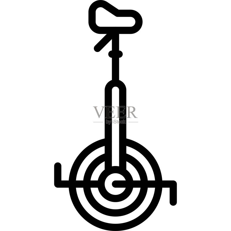 独轮车图标，交通相关矢量素材图标素材