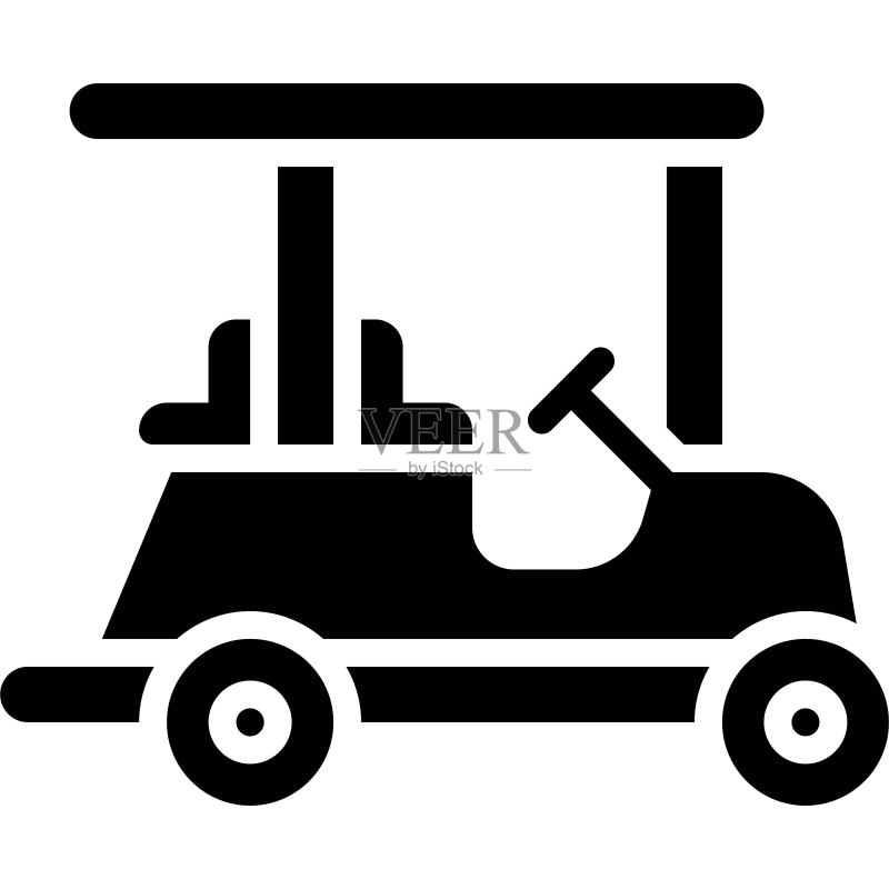 Golf球车图标，交通相关矢量图标素材