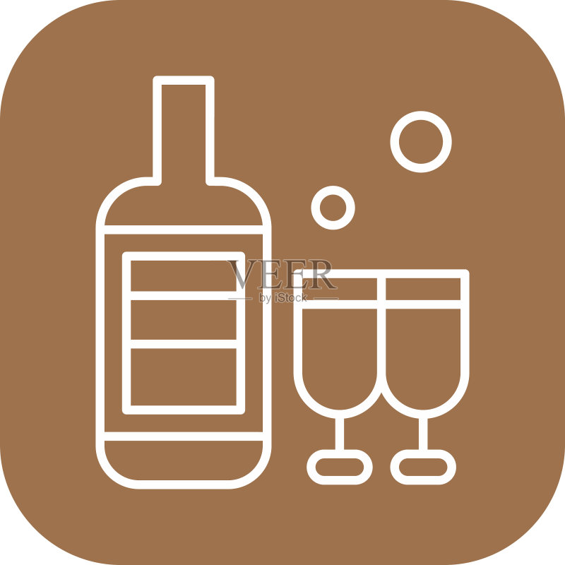 葡萄酒瓶图标图标素材