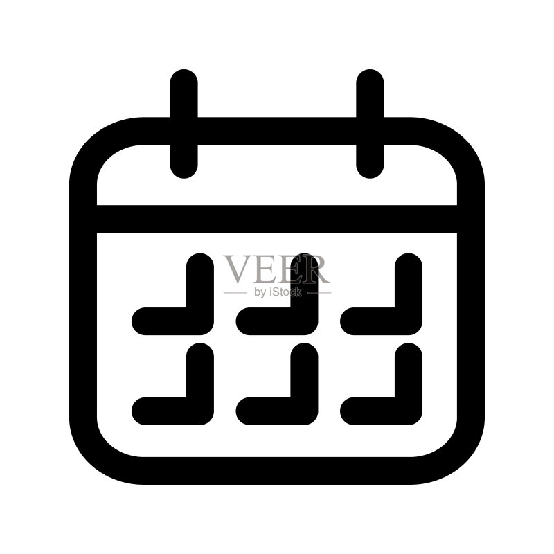 日历图标矢量图图标素材
