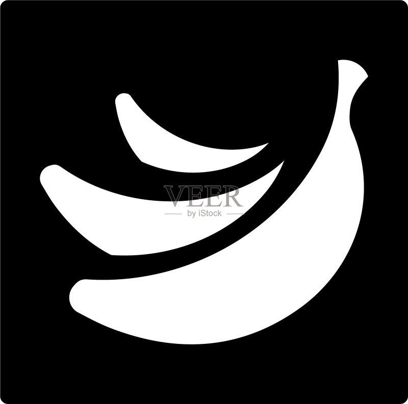 香蕉图标符号图标素材
