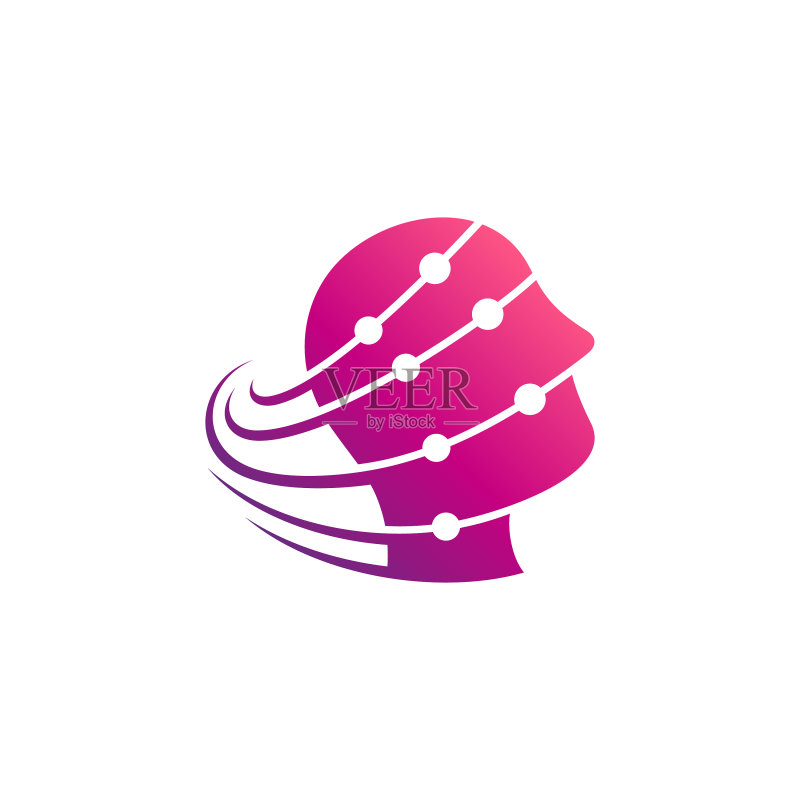 人脑logo模板图标素材