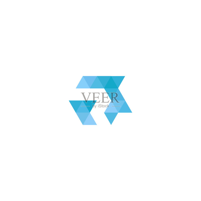 创意简约字母R标志设计图标图标素材