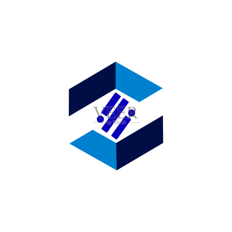 SE抽象logo单字母组合模板图标素材