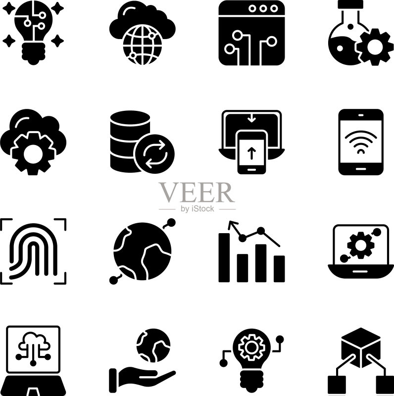 现代科技图标图标素材