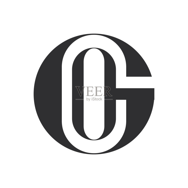 字母GO或OG logo设计图标素材