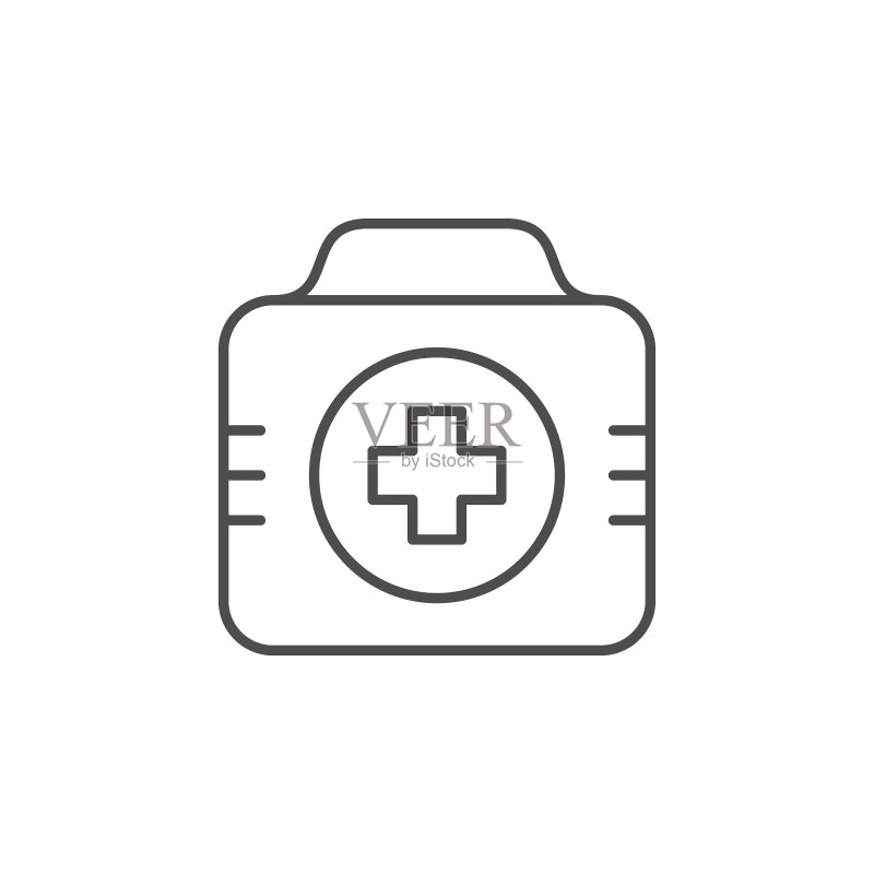 急救包线性图标图标素材