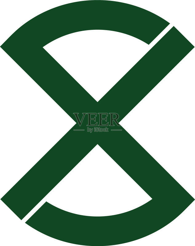 字母SX简约几何标志图标素材