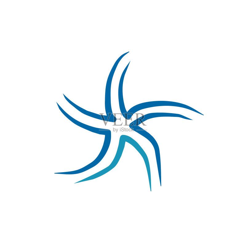 海星动物logo设计模板图标素材