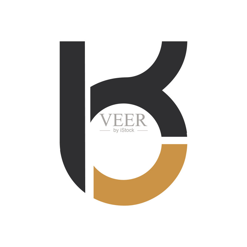 首字母KO或OK logo设计图标素材