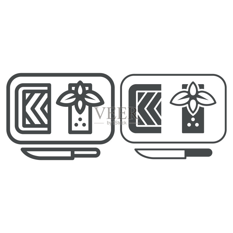 鹅肝酱线条图标图标素材