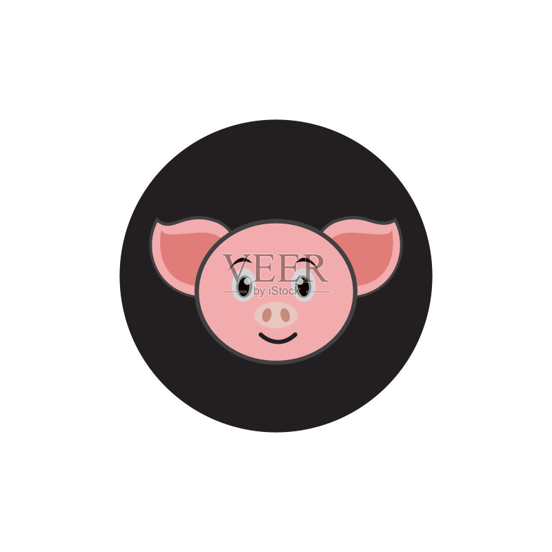 小猪头像图标Logo图标素材