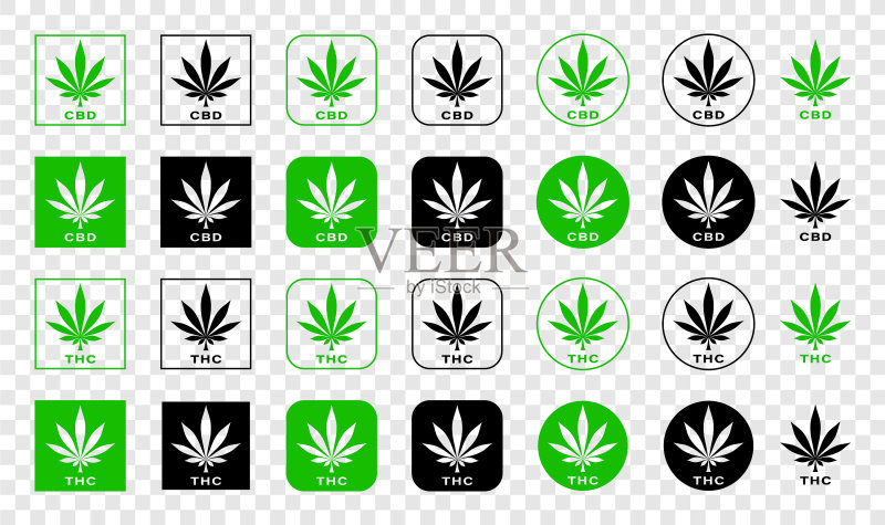 大麻二酚标志1图标素材