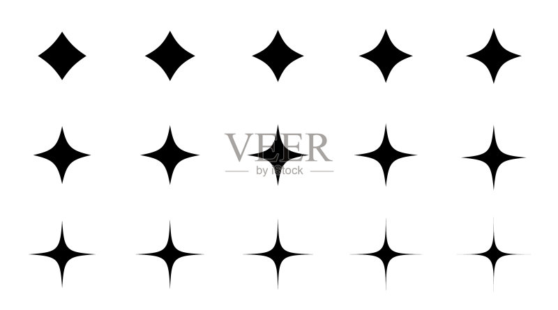 闪耀的星星图标素材