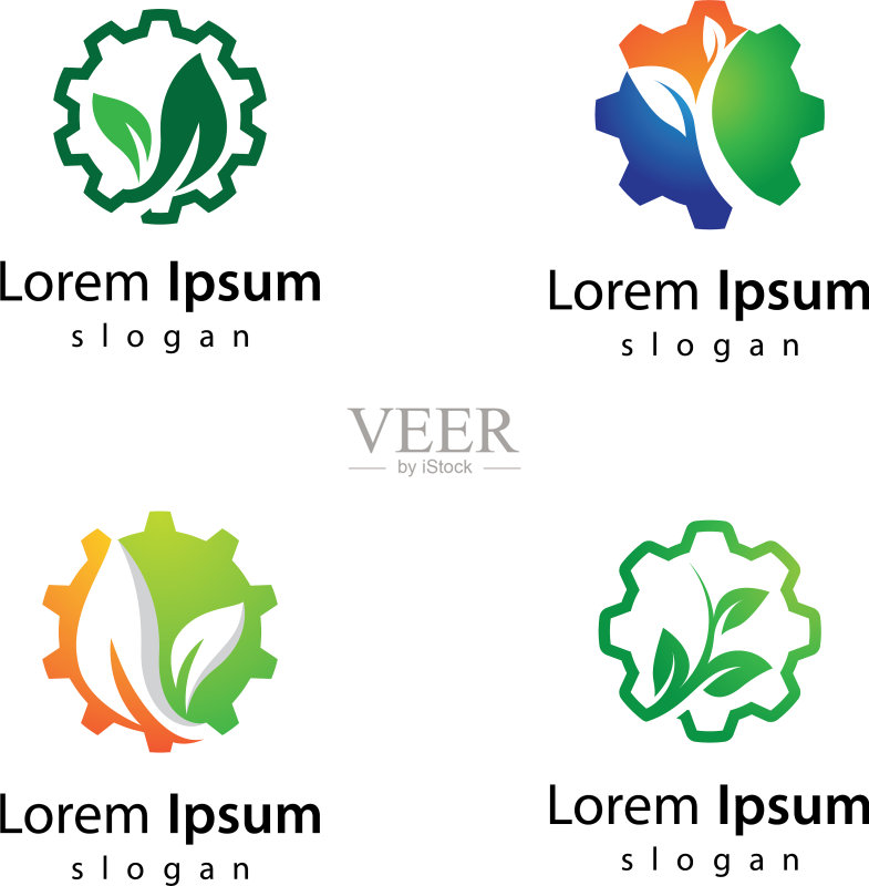 生态科技Logo设计图标素材