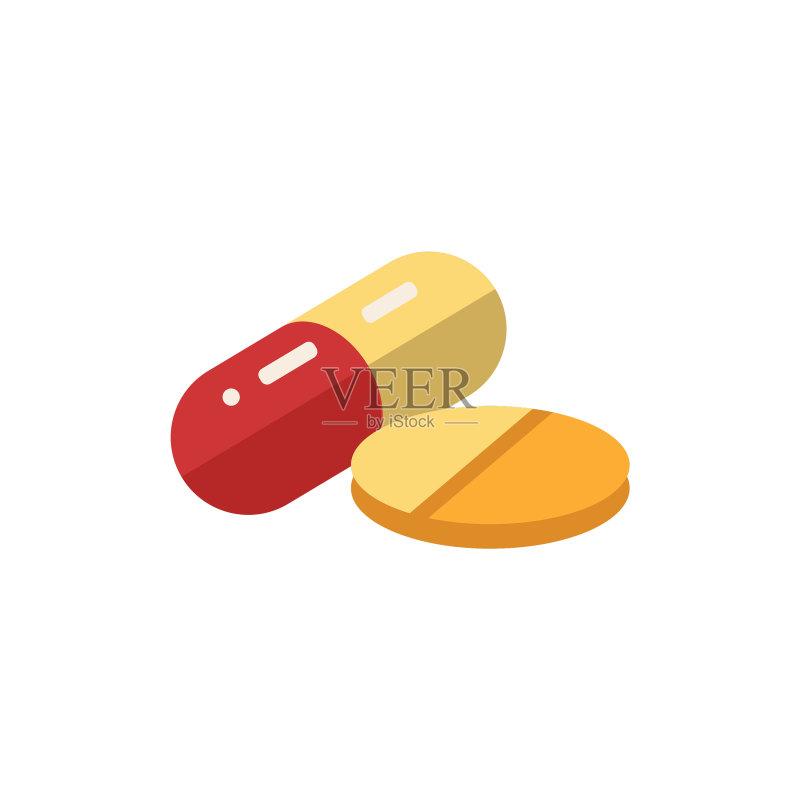 药房的简单元素：药片图标图标素材