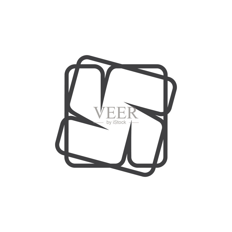 圆形线材涡轮工业Logo图标素材