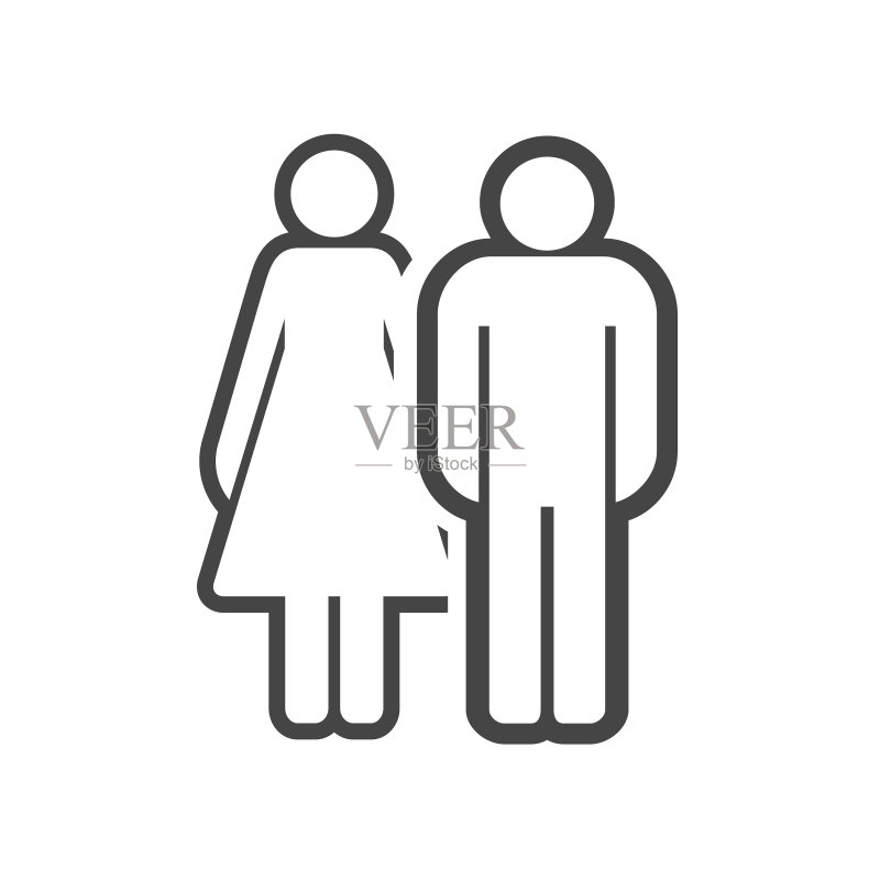已婚夫妇男人和女人图标图标素材