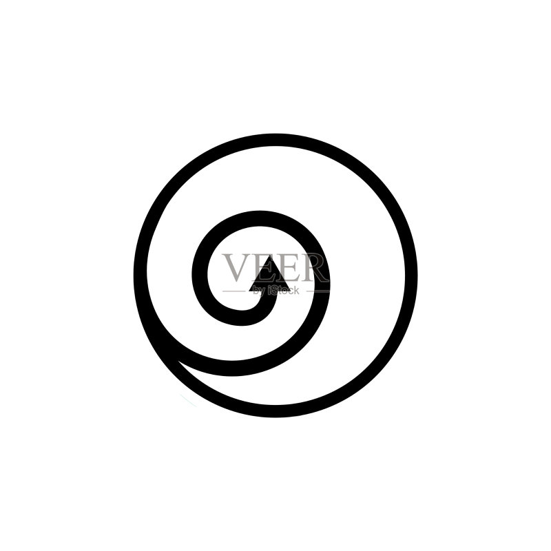 圆形循环箭头线条logo图标素材