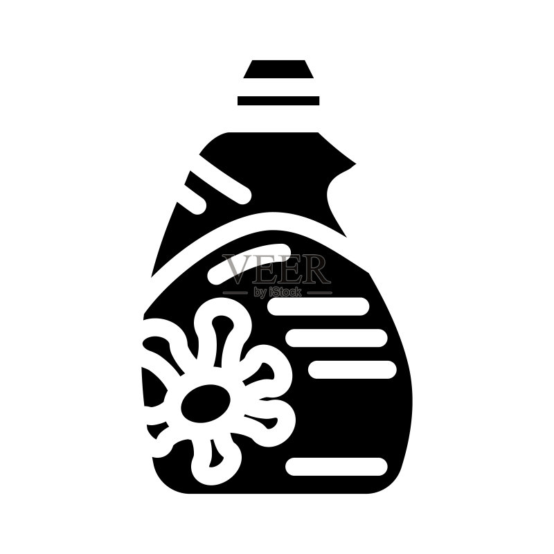 有机洗衣皂清洁剂字形图标矢量图图标素材