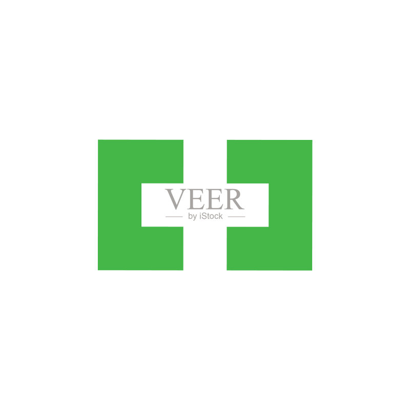 简约方形几何医疗Logo设计图标素材