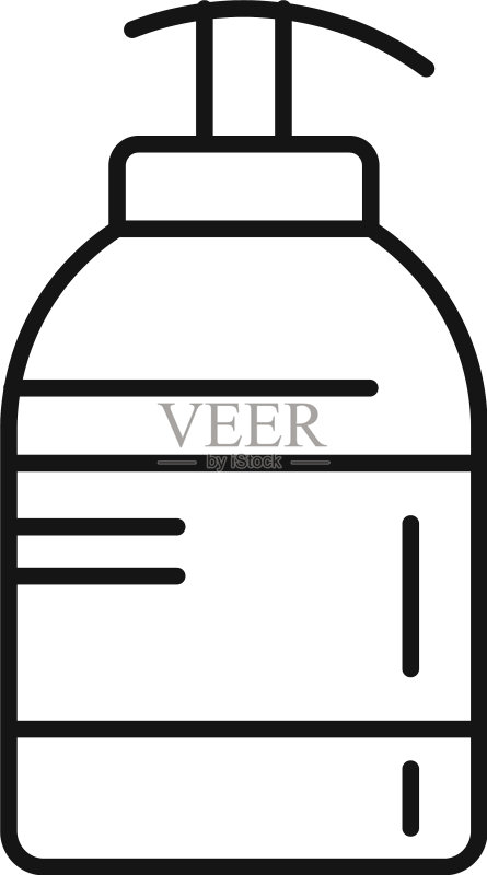 皂液器图标轮廓样式图标素材