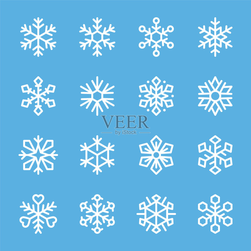 雪花图标合集图标素材