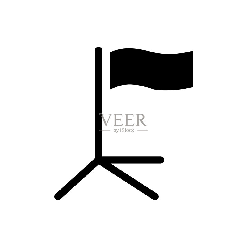 角旗足球场角落图标图标素材