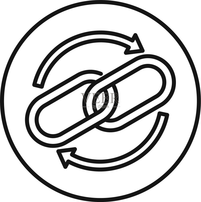 电脑齿轮系统图标轮廓样式图标素材