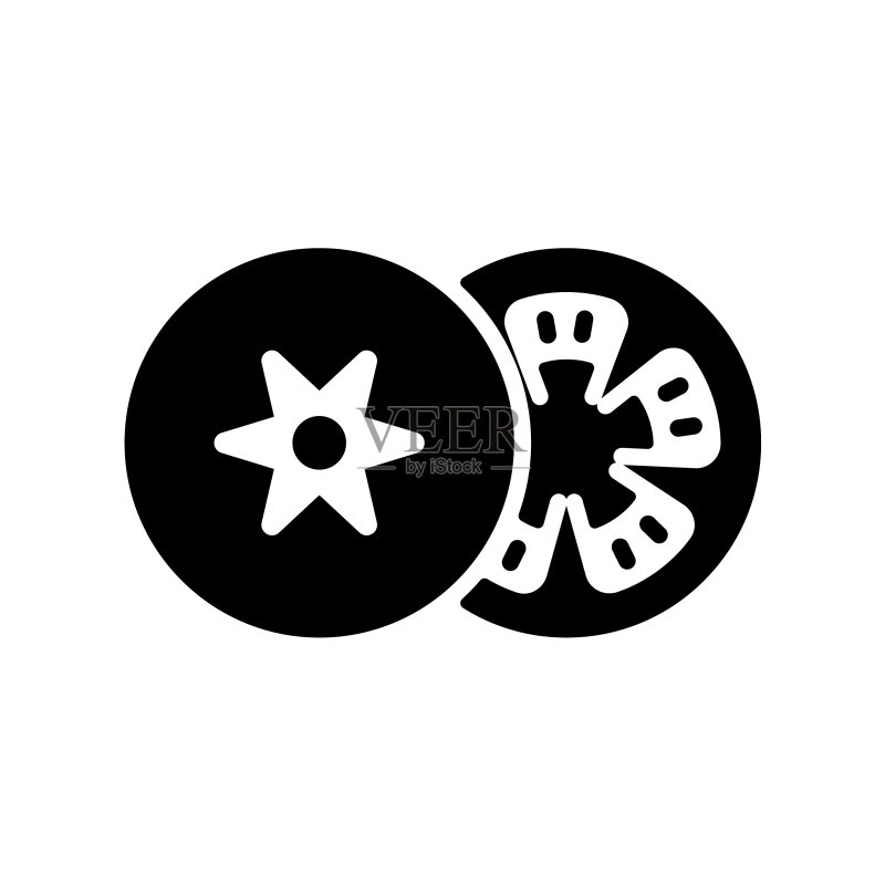 番茄标志图标：蔬菜符号图标素材