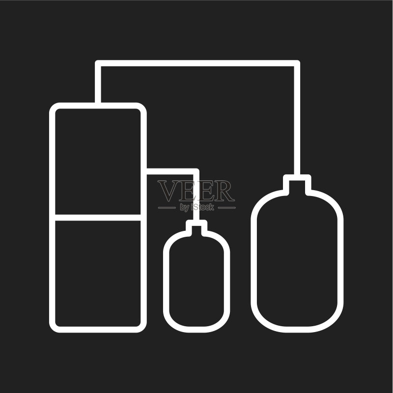 独特的气象站线条图标图标素材