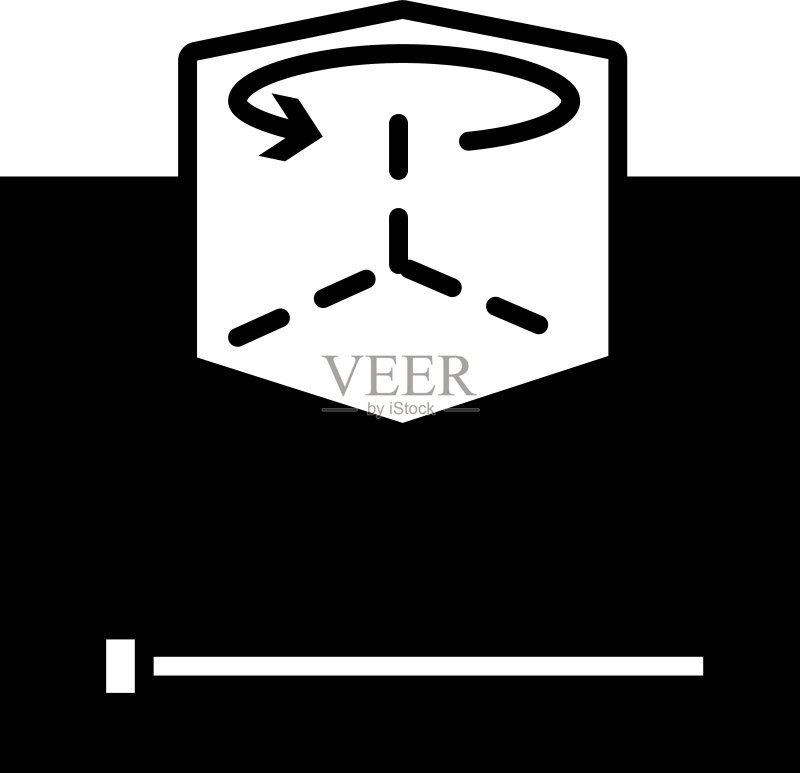 增强现实视频图标线条样式图标素材