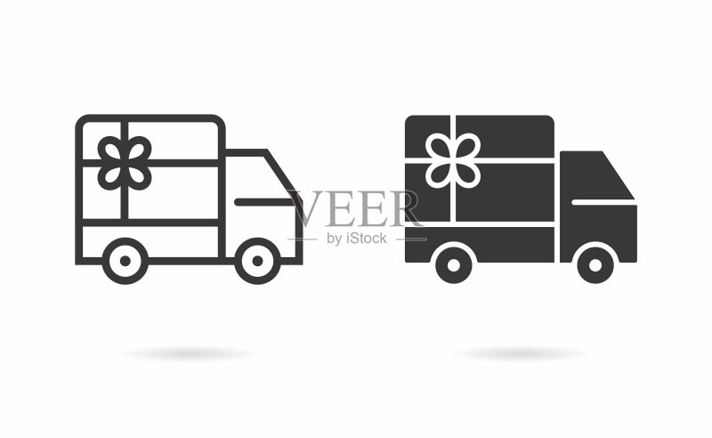 礼品派送图标图标素材