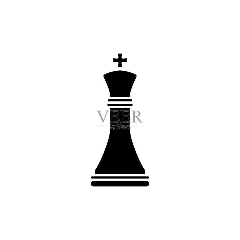 国王象棋图标策略商业符号图标素材