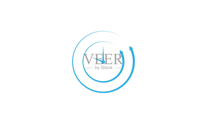 快速旋转时钟logo符号图标图标素材