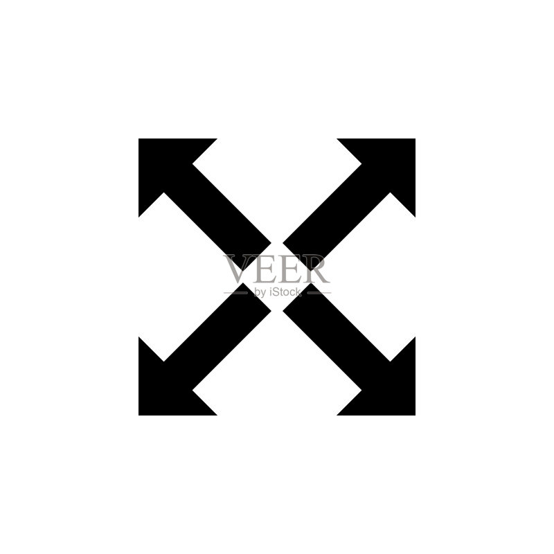 扩展图标，展开矢量，放大插图图标素材