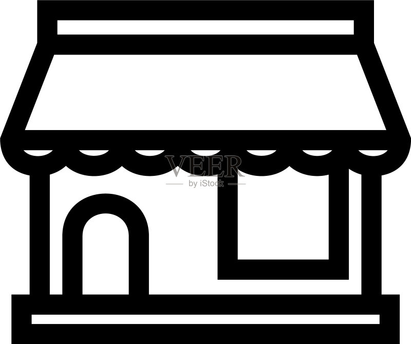 商店图标或Logo孤立标志图标素材