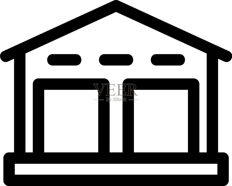 仓库图标或独立标志符号图标素材