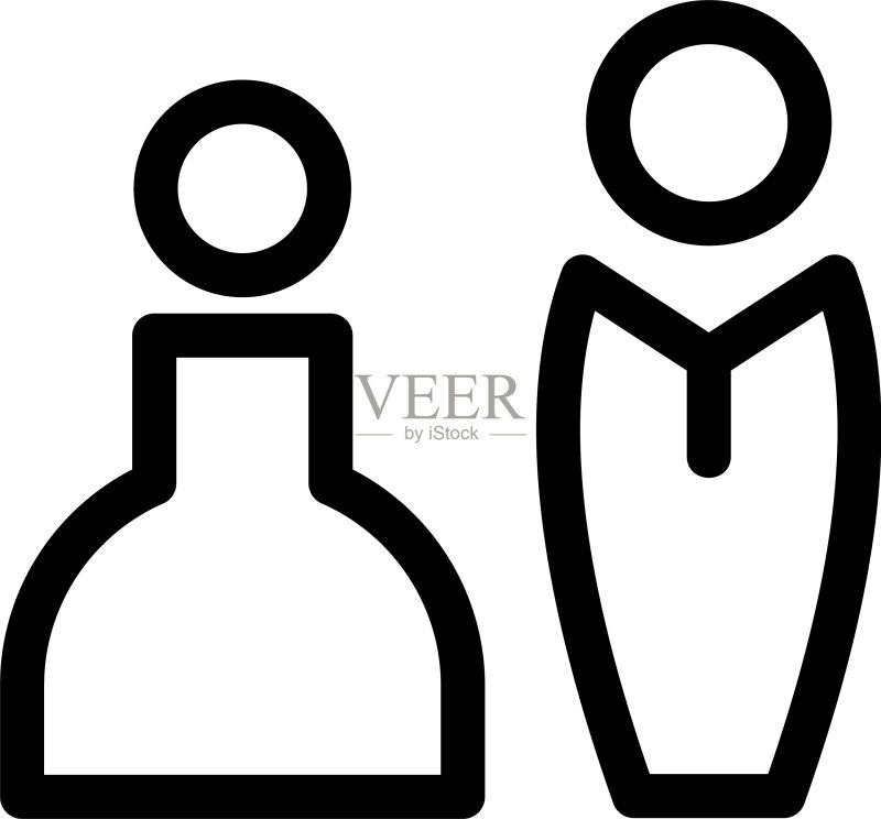 婚礼图标或logo独立标志符号图标素材