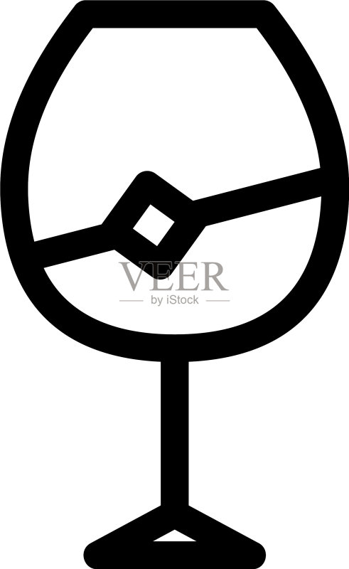 玻璃图标或logo孤立标志符号图标素材