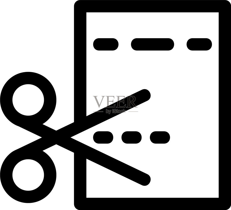 切割价格图标或标志孤立符号图标素材