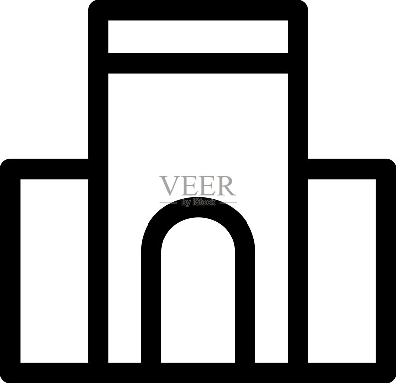 建筑图标或标志独立符号图标素材