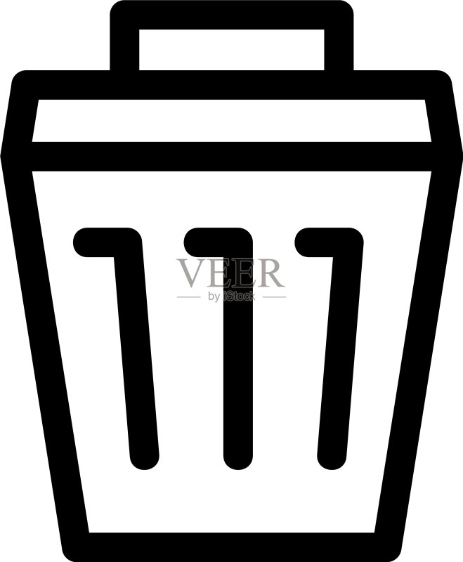 垃圾图标或标志图标素材