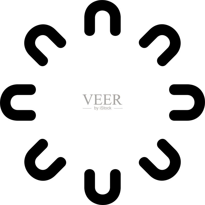 加载图标或Logo孤立标志符号图标素材