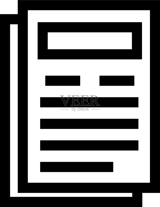 报纸图标或标志图标素材