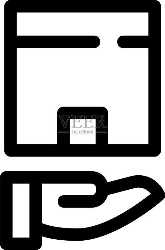 接收图标或标志隔离符号图标素材