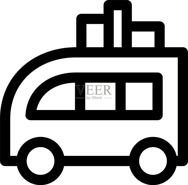 道路旅行图标或标志图标素材