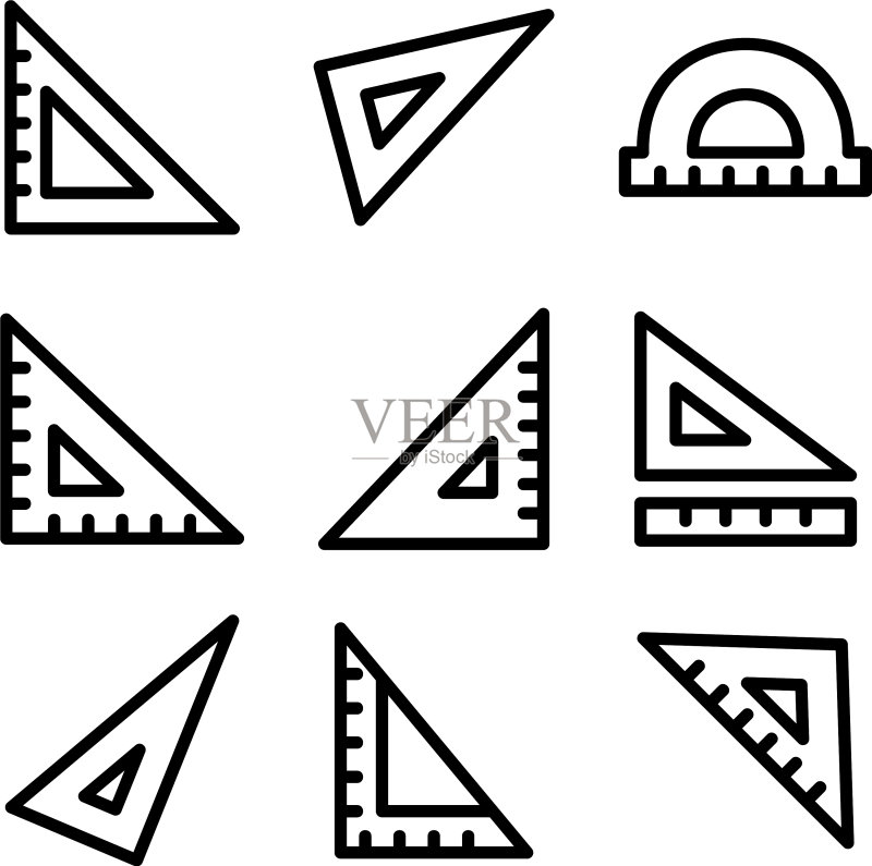 标尺图标或标志图标素材